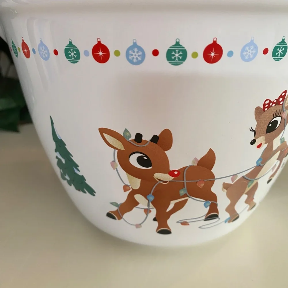 Rudolph The Red Nosed Reindeer and Clarice Mixing Bowl Christmas Brand New!